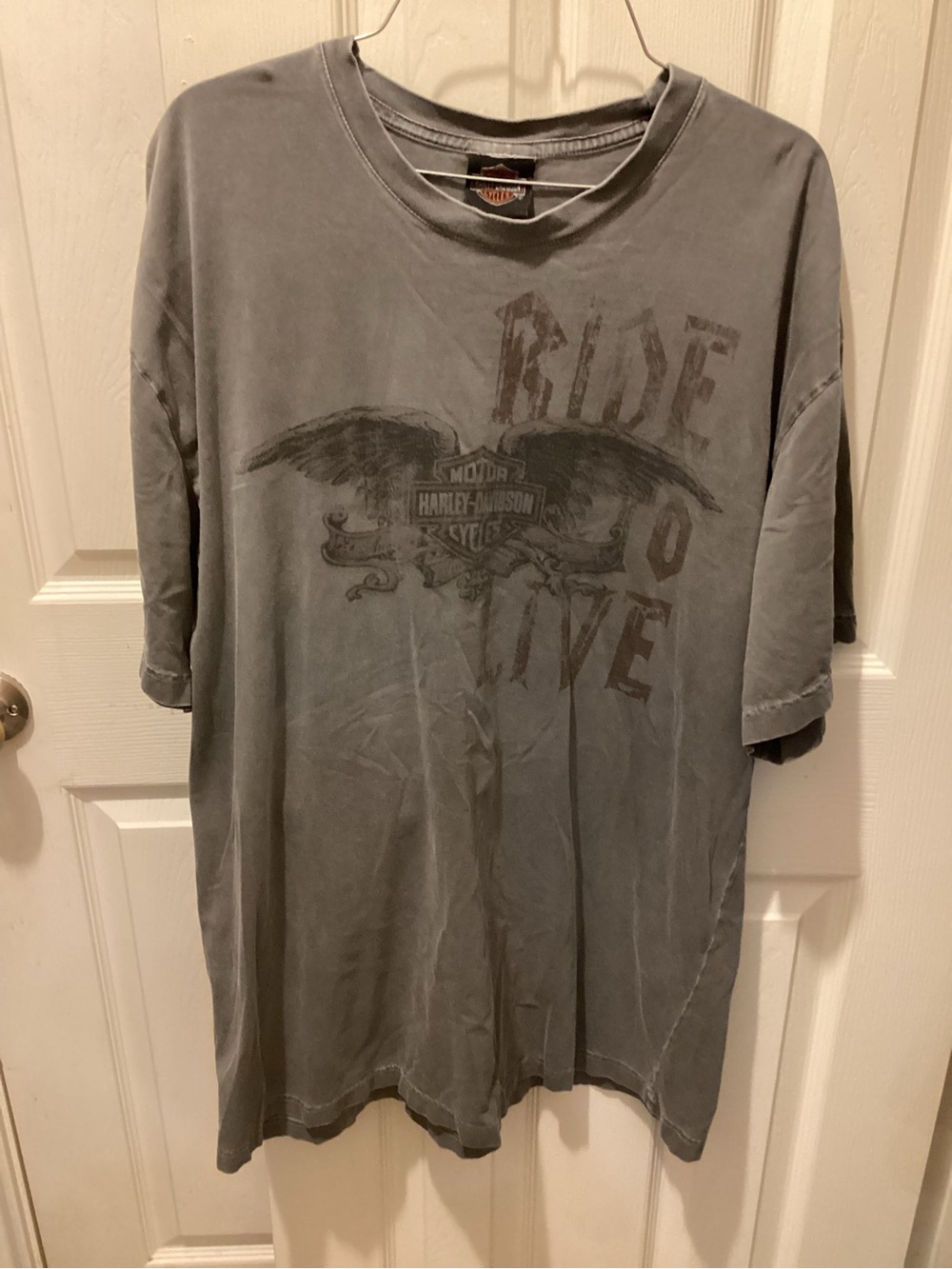 Harley-Davidson Gray Short Sleeve 'Ride' Graphic Tee